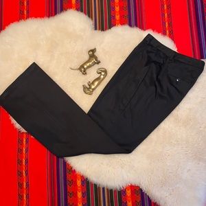 🌸 LIKE NEW🌸  Calvin Klein Straight-Leg Flat-Front Black Pinstripe Pants